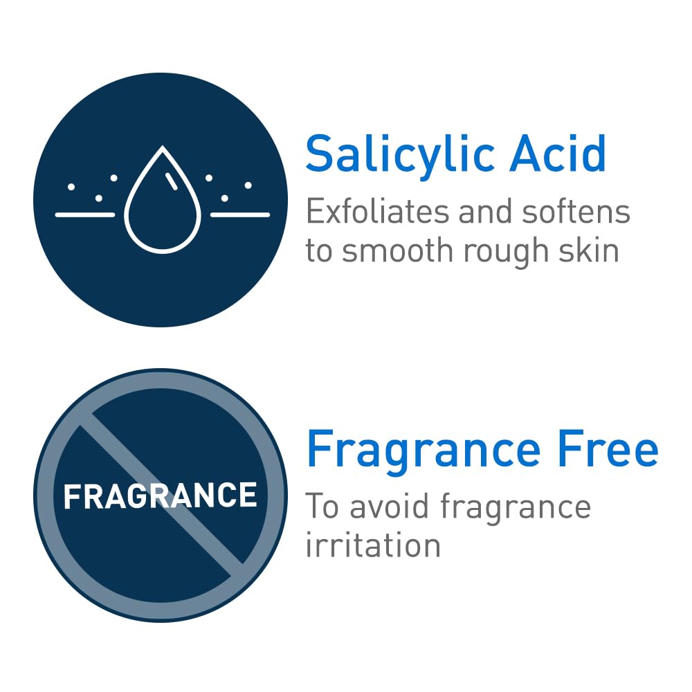 CeraVe Salicylic Acid Lotion. Body Lotion for Rough & Bumpy Skin. 8oz | Skin Care. Smooths Rough Skin with Vitamin D. Hyaluronic Acid and Lactic Acid In A Fragrance Free. Allergy Tested Formula
