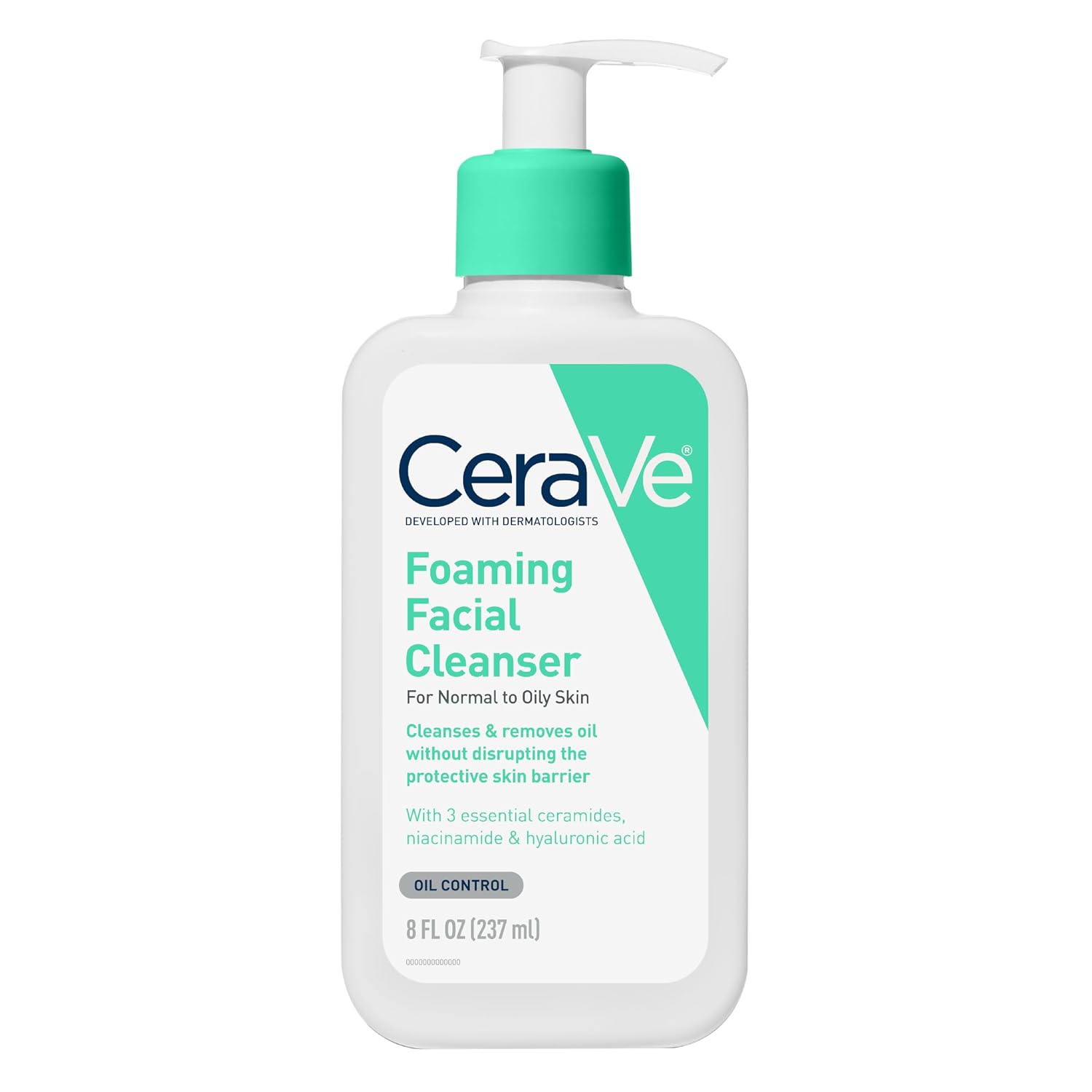 CeraVe Foaming Facial Cleanser. Face Wash for Oily Skin. 19oz | Skin Care with Hyaluronic Acid & Niacinamide. Makeup Remover. Daily Face Wash For Men & Women. Fragrance Free. Oil Control