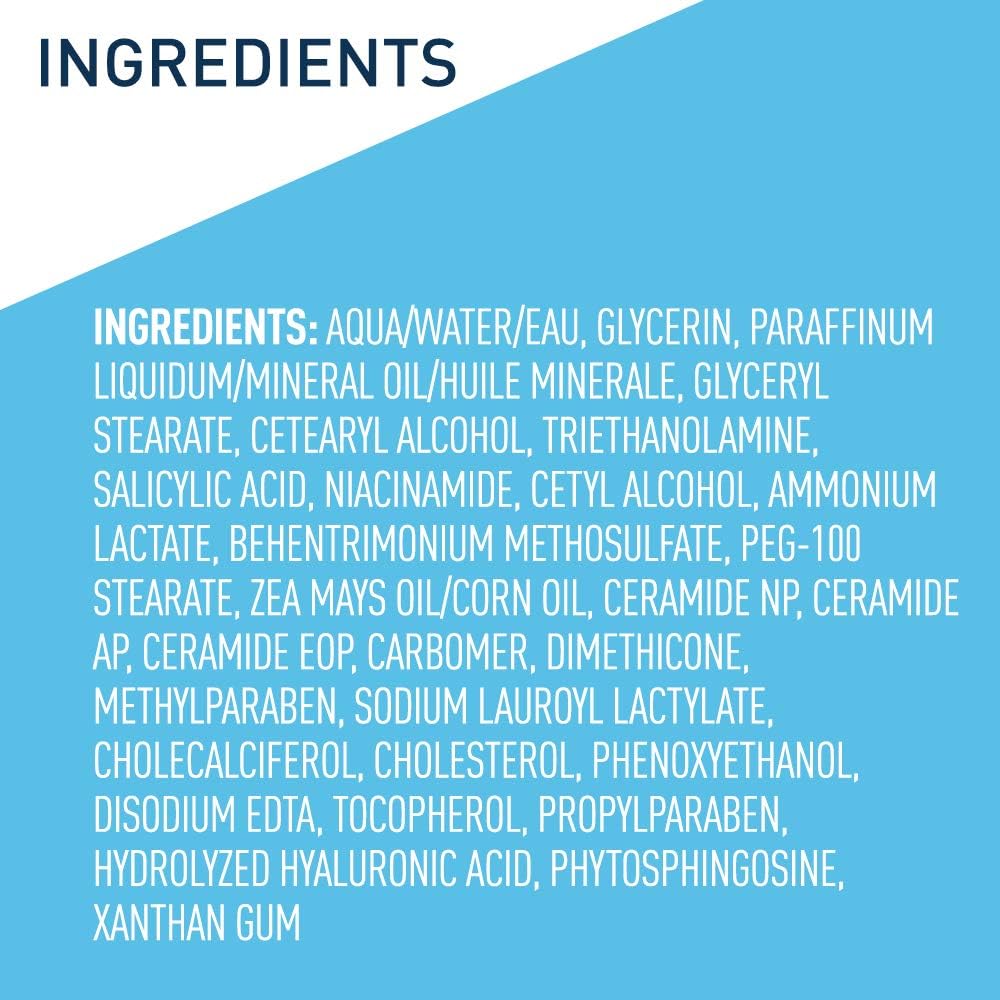 CeraVe SA Moisturizing Cream. Exfoliates and Softens Rough Skin. 12oz | Skin Care. Smooths Rough Skin with Salicylic Acid. Lactic Acid. Hyaluronic Acid. Niacinamide Fragrance-Free & Allergy Tested