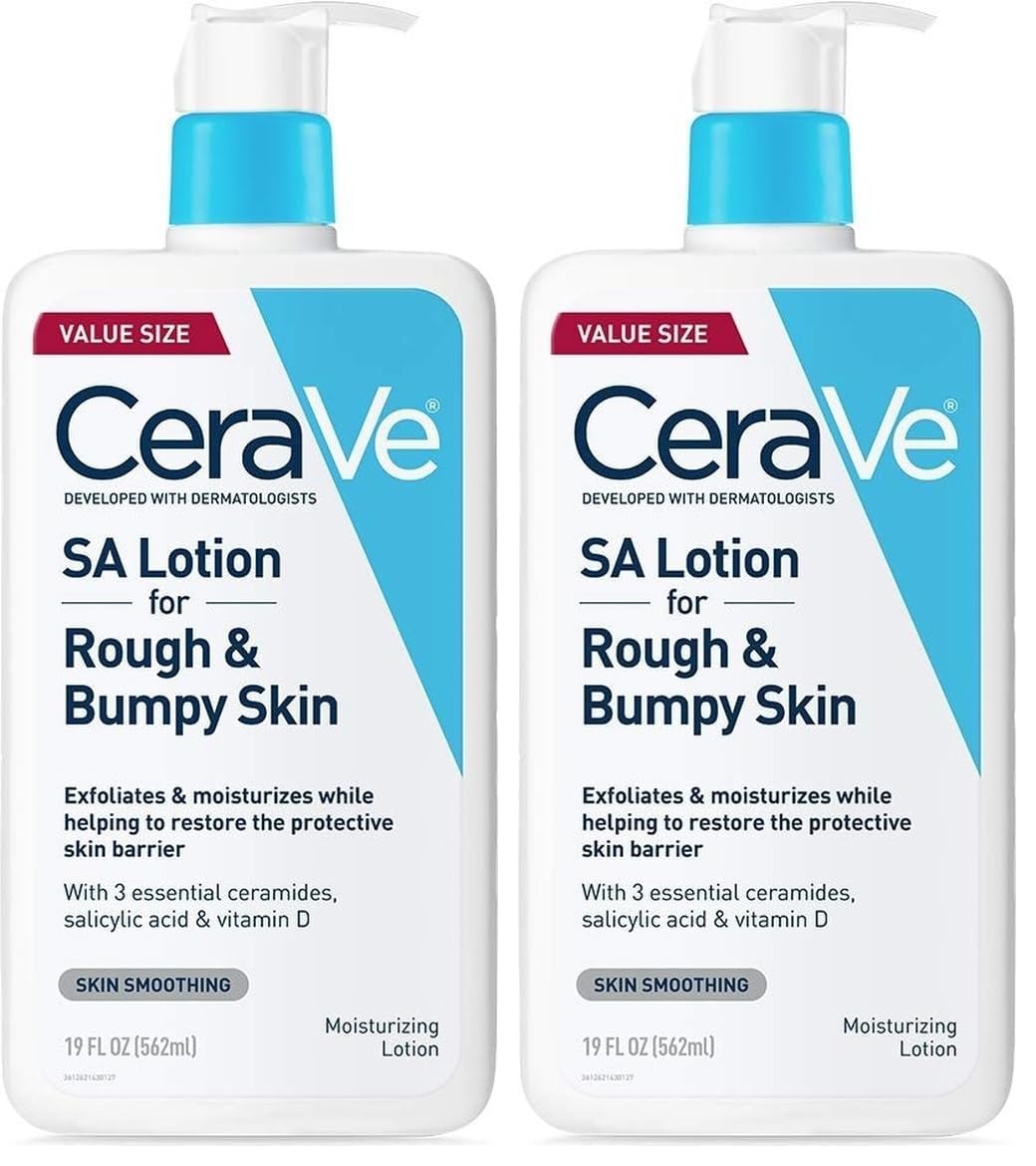 CeraVe Salicylic Acid Lotion. Body Lotion for Rough & Bumpy Skin. 8oz | Skin Care. Smooths Rough Skin with Vitamin D. Hyaluronic Acid and Lactic Acid In A Fragrance Free. Allergy Tested Formula