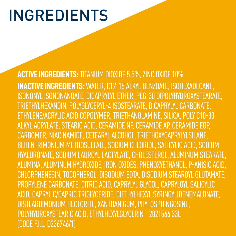CeraVe Tinted Sunscreen for Face. Mineral SPF 30 Moisturizer. Medium. 1.7oz | Skin Care. Face Sunscreen. Hyaluronic Acid. Zinc Oxide. Titanium Dioxide. Sheer Tint. Healthy Glow. Blends Seamlessly