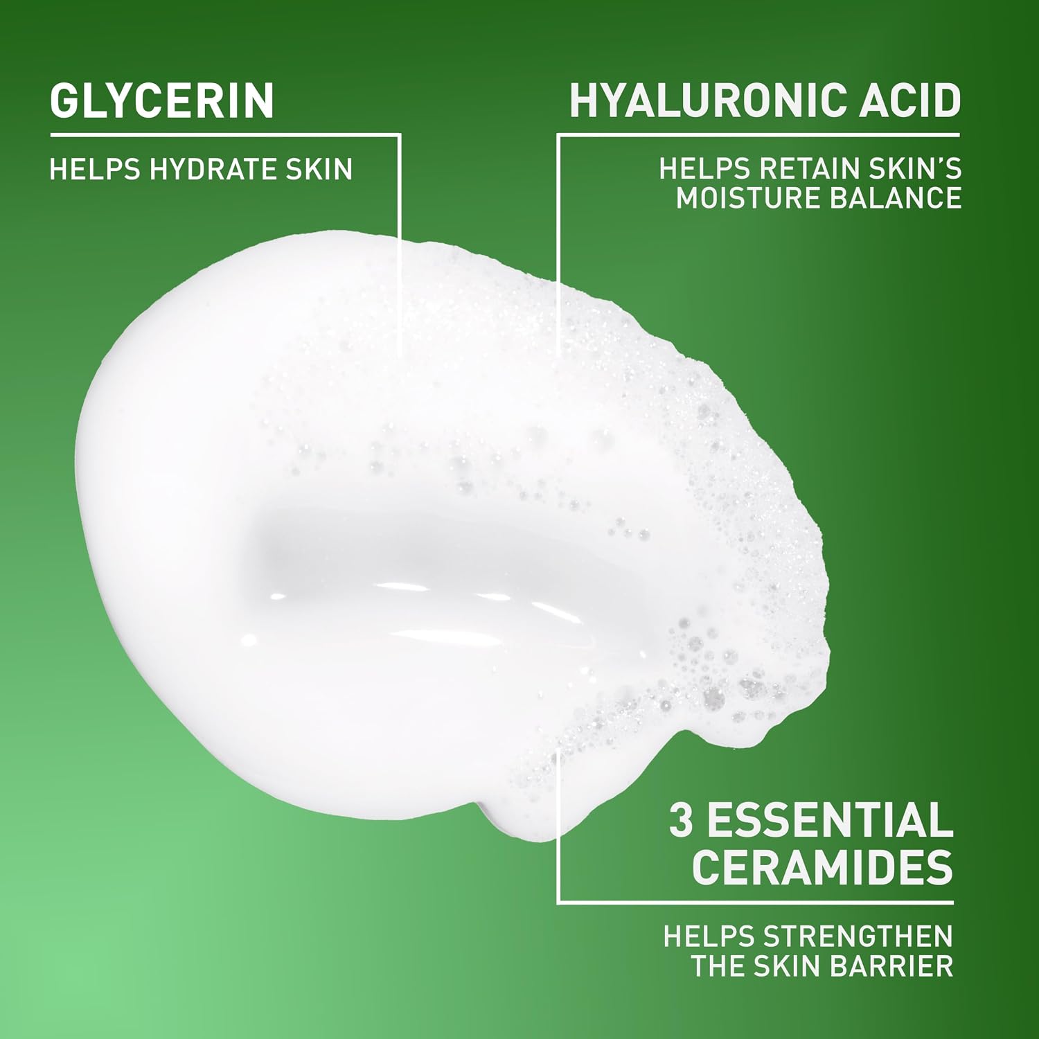CeraVe Hydrating Cream To Foam Cleanser. Face Wash for Dry Skin. 8oz | Skin Care with Hyaluronic Acid. Makeup Remover. Facial Cleanser. Fragrance-Free. Non-Comedogenic. For Normal To Dry Skin