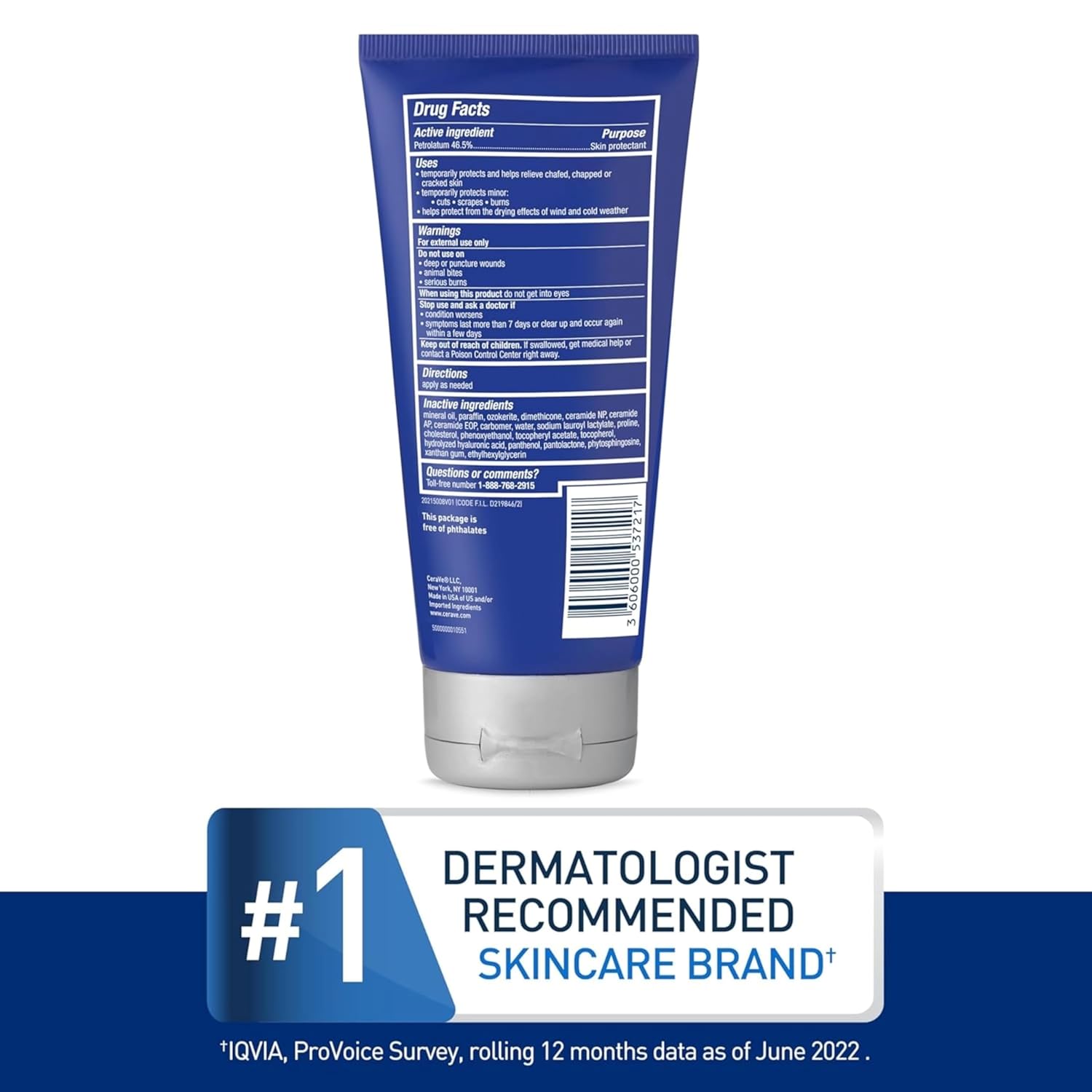 CeraVe Healing Ointment. Hyaluronic Acid Skin Protectant for Dry Skin. 3oz | Barrier Cream. Skin Care for Face & Body. Skin Barrier Repair with Ceramides & Petrolatum. Fragrance Free. Lanolin Free