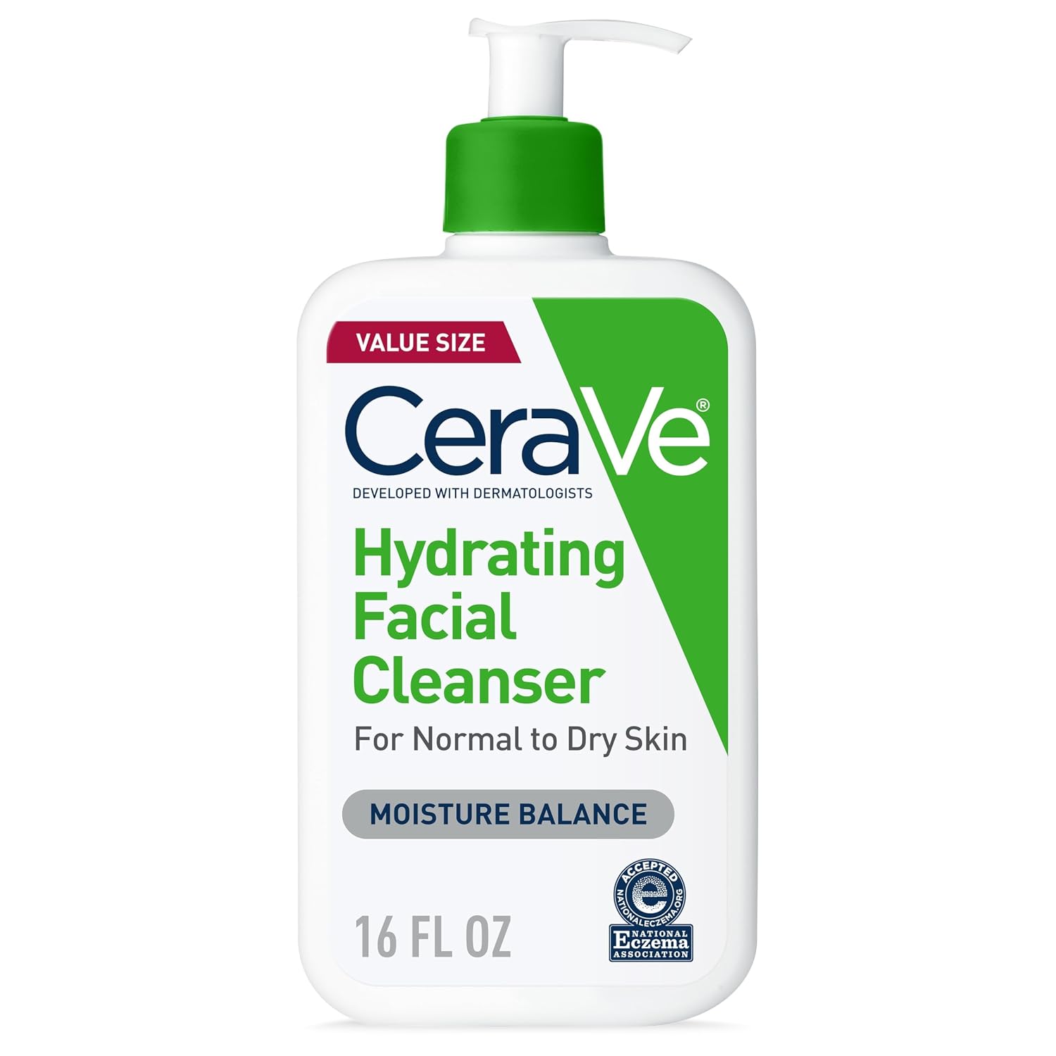 CeraVe Hydrating Cleanser with Hyaluronic Acid. Face Wash for Dry Skin.19oz | Skin Care For Men and Women. Daily Cleanser & Makeup Remover with Glycerin & Ceramides. National Eczema Association Certified