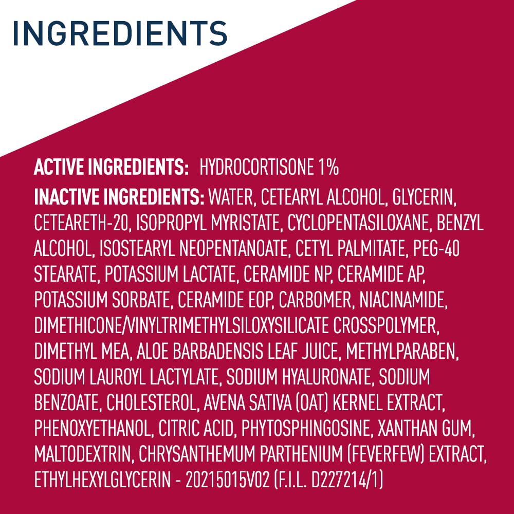 CeraVe 1% Hydrocortisone Anti Itch Cream. Dry Skin Care. 1oz | Dermatologist-Tested Formula with Hyaluronic Acid and Niacinamide Acts As A Soothing  Cream For Dry Skin Relief