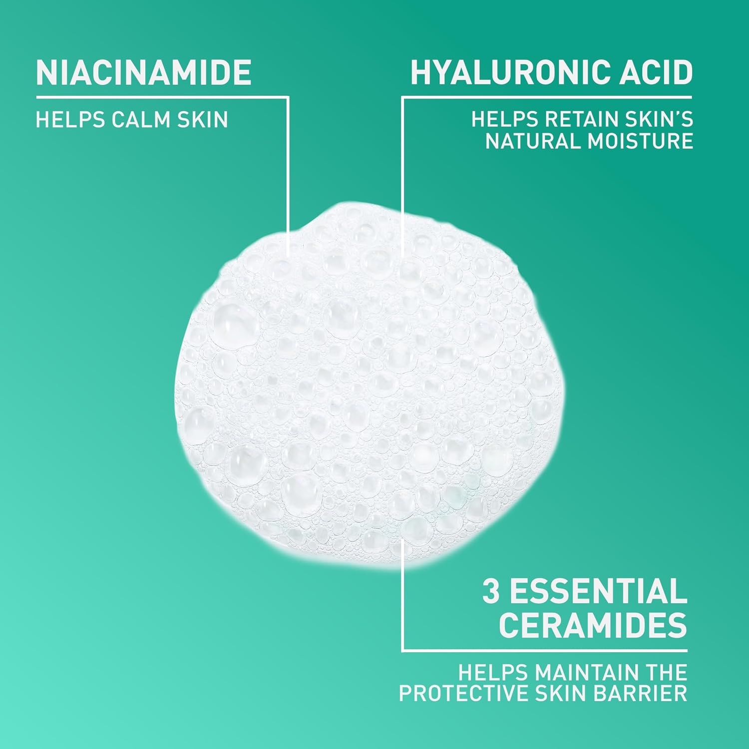CeraVe Foaming Facial Cleanser. Face Wash for Oily Skin. 8fl oz | Skin Care with Hyaluronic Acid & Niacinamide. Makeup Remover. Daily Face Wash For Men & Women. Fragrance Free. Oil Control