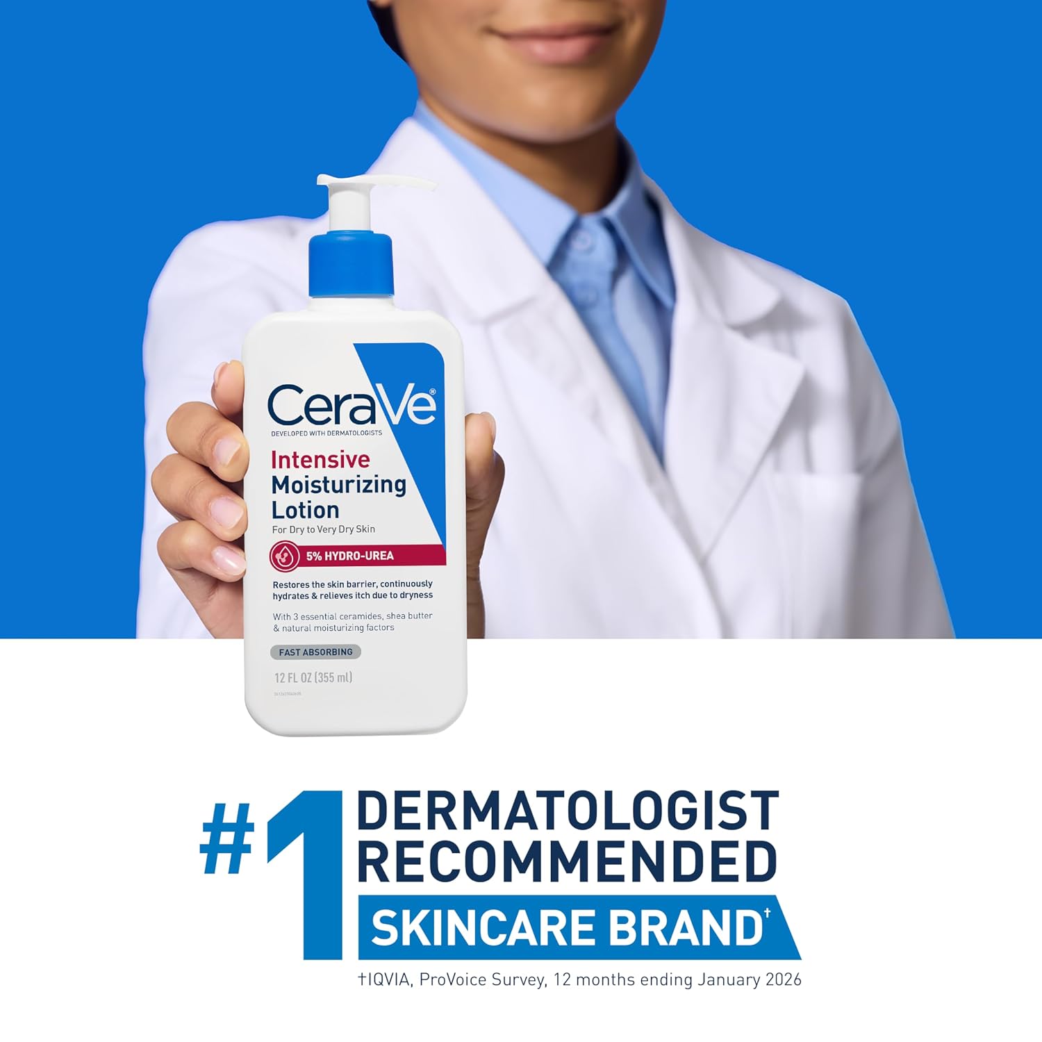CeraVe Intensive Moisturizing Lotion. Shea Butter Body Lotion. 16oz | Skin Care. Relieves Signs Of Dry Skin with Hydro-Urea & Shea Butter In A Non-Greasy Formula For Rough. Tight and Itchy Skin
