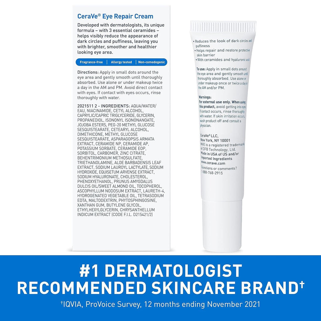 CeraVe Eye Repair Cream 0.5 oz (Pack of 6)