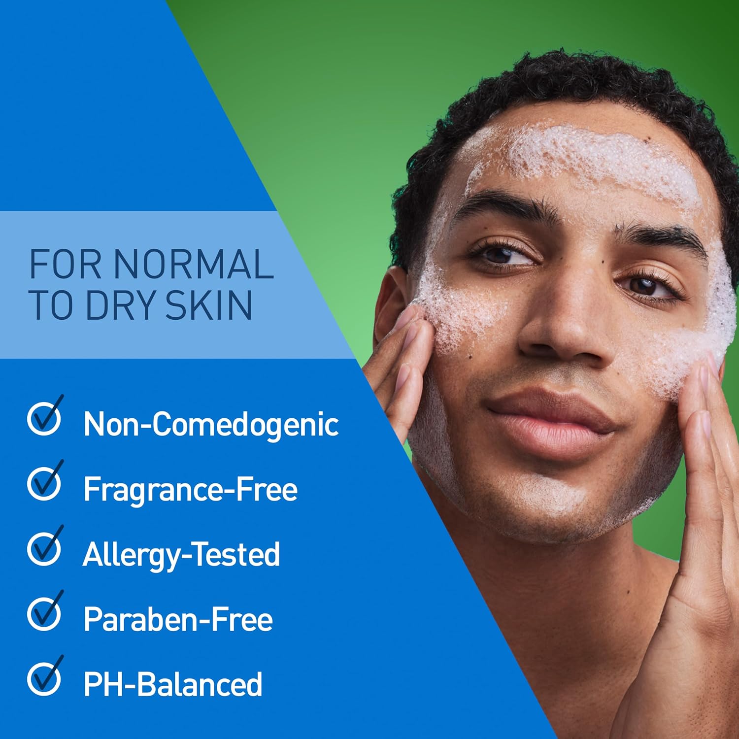 CeraVe Hydrating Cream To Foam Cleanser. Face Wash for Dry Skin. 8oz | Skin Care with Hyaluronic Acid. Makeup Remover. Facial Cleanser. Fragrance-Free. Non-Comedogenic. For Normal To Dry Skin