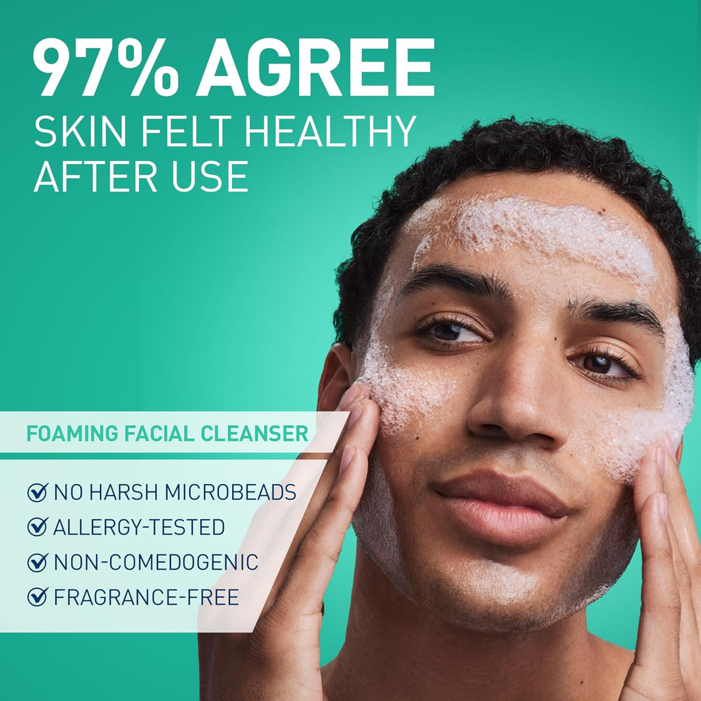 CeraVe Foaming Facial Cleanser. Face Wash for Oily Skin. 8fl oz | Skin Care with Hyaluronic Acid & Niacinamide. Makeup Remover. Daily Face Wash For Men & Women. Fragrance Free. Oil Control