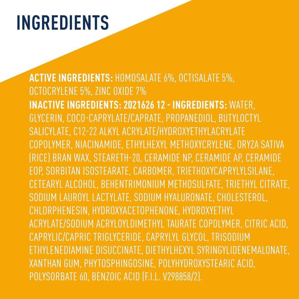 CeraVe Hydrating Sheer Sunscreen SPF 30 with Hyaluronic Acid. 5oz | Mineral and Chemical Sunscreen For Face and Body with Zinc Oxide & Ceramides. Fragrance-Free and Paraben-Free