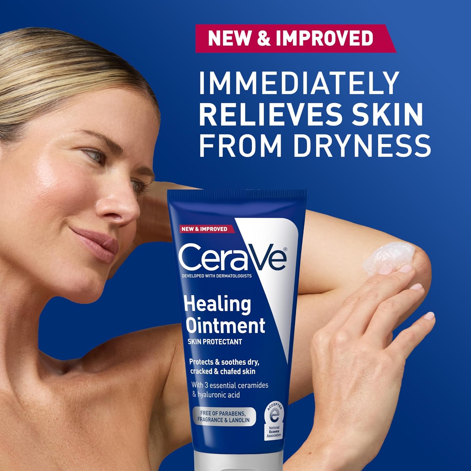 CeraVe Healing Ointment. Hyaluronic Acid Skin Protectant for Dry Skin. 3oz | Barrier Cream. Skin Care for Face & Body. Skin Barrier Repair with Ceramides & Petrolatum. Fragrance Free. Lanolin Free