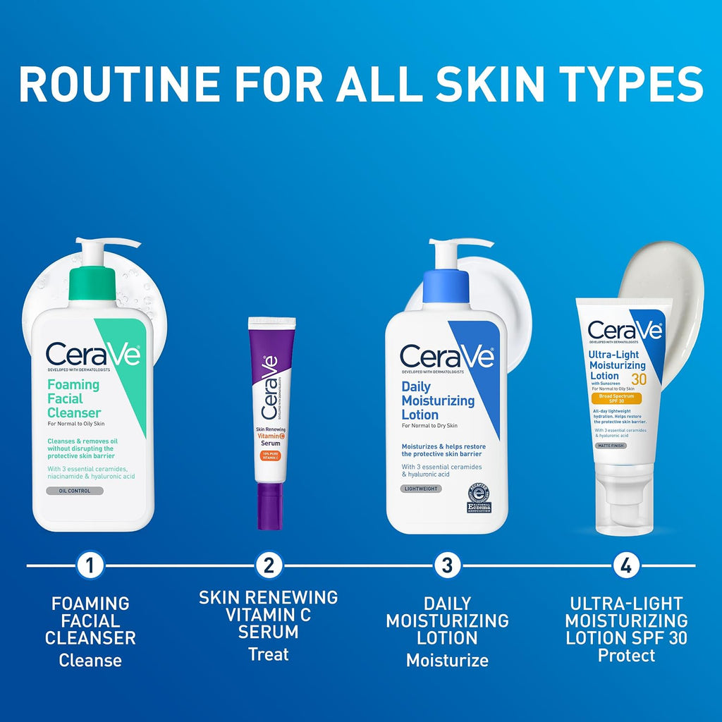 CeraVe Daily Moisturizing Lotion. Face and Body Lotion. Skin care. 19oz | Hyaluronic Acid. Lotion For Dry Skin. Skin Barrier Repair. Ceramide Moisturizer. For Men and Women. Fragrance Free. Oil-Free