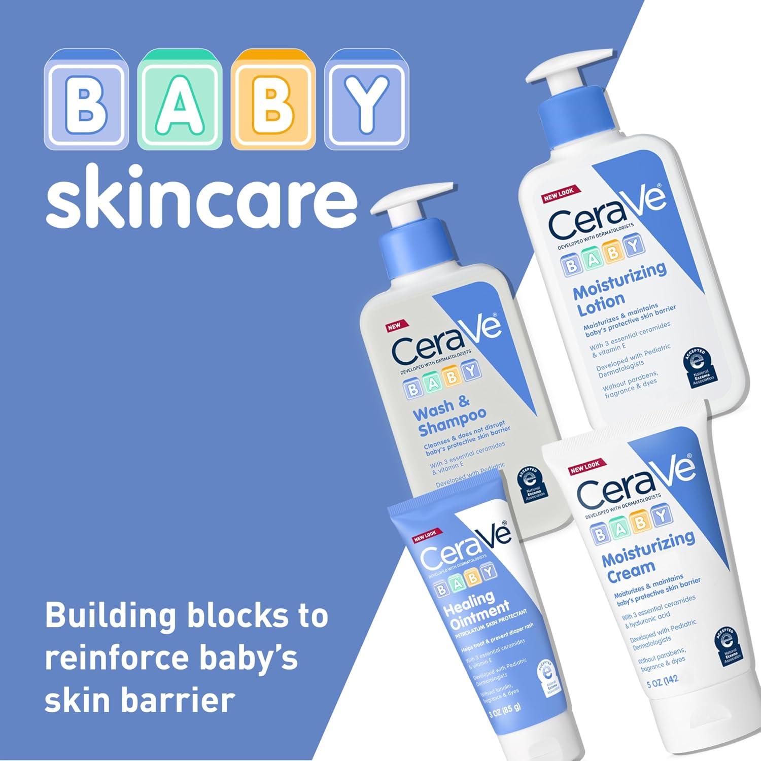 CeraVe Baby 2-in-1 Wash & Shampoo with Vitamin E for Hair & Skin. 16oz | Tear-Free Wash For Baby Hair and Skin with Vitamin E. Fragrance-Free. Paraben-Free. Dye-Free. Phthalates-Free. Sulfate-Free